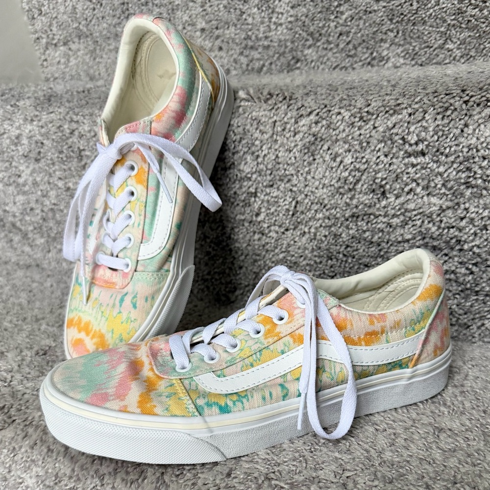 Women’s Multicolor Tie-Dye Sneakers, by Vans